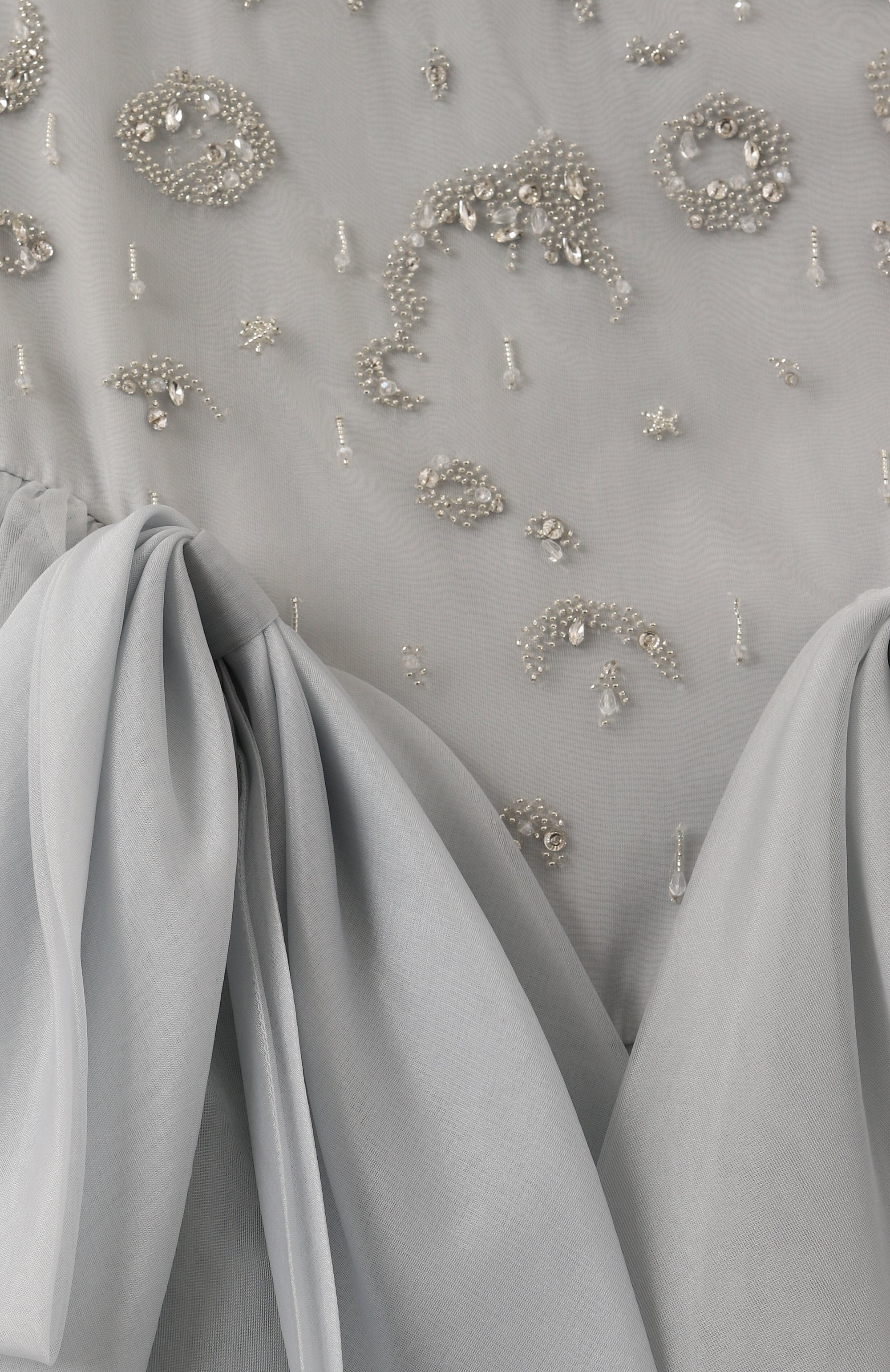 Платье MAISON AVA тёмно-голубого цвета по цене 68150 руб., арт. MA-FW24-G32/6Y-10Y, фото 3 Платье MAISON AVA, арт. MA-FW24-G32/6Y-10Y, фото 3