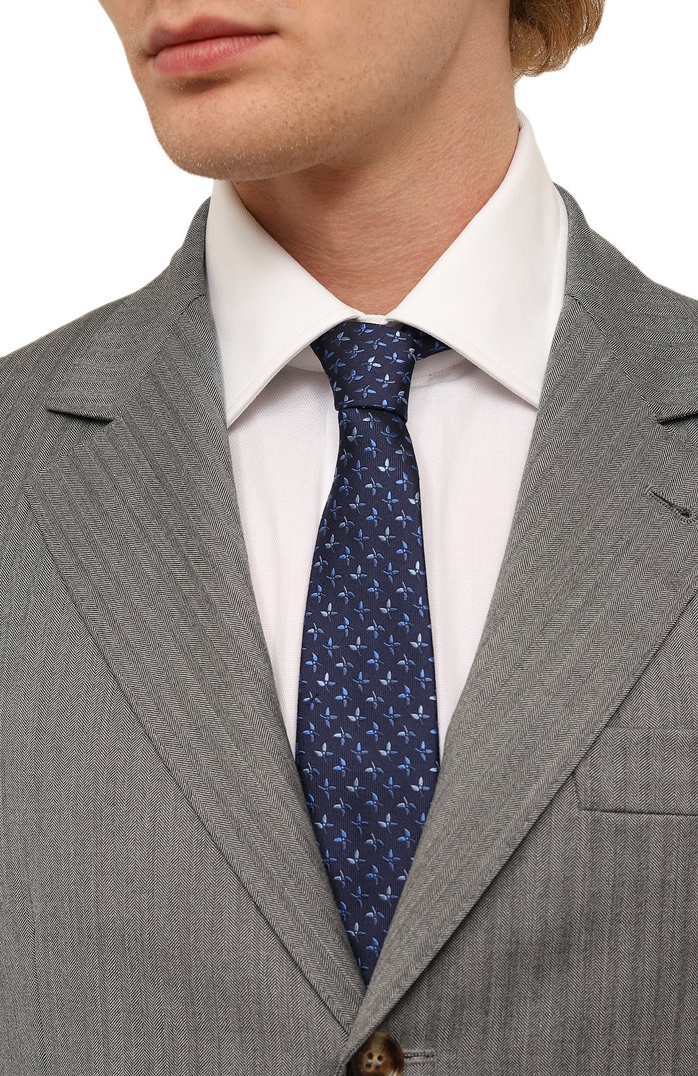 Шелковый галстук CANALI, арт. 18/HJ03817, фото 2