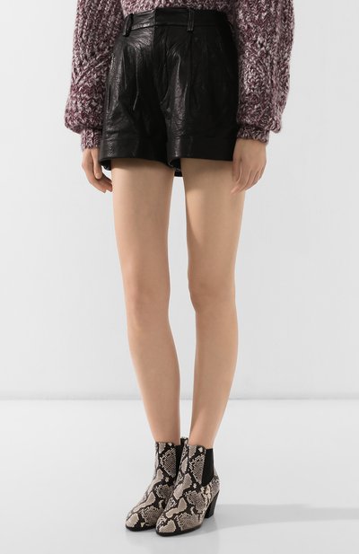 Кожаные шорты ISABEL MARANT ETOILE, арт. SH0209-19A002E/AB0T, фото 3