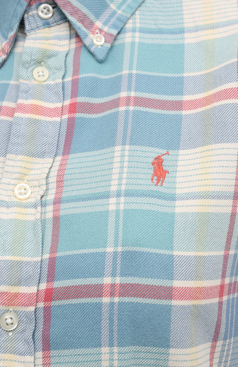 Хлопковая рубашка POLO RALPH LAUREN зеленого цвета по цене 12050 руб., арт. 211801083, фото 5 Хлопковая рубашка POLO RALPH LAUREN, арт. 211801083, фото 5