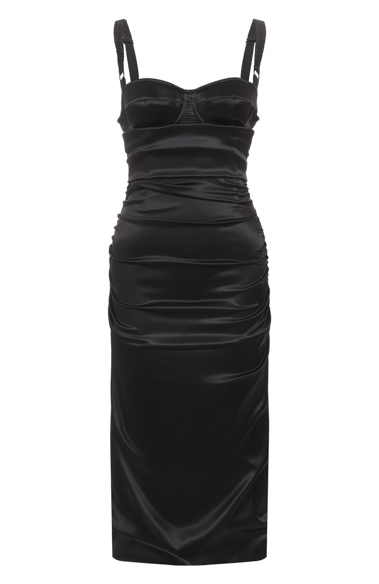Атласное платье DOLCE & GABBANA, арт. F6TUZT/FURAD, фото 1
