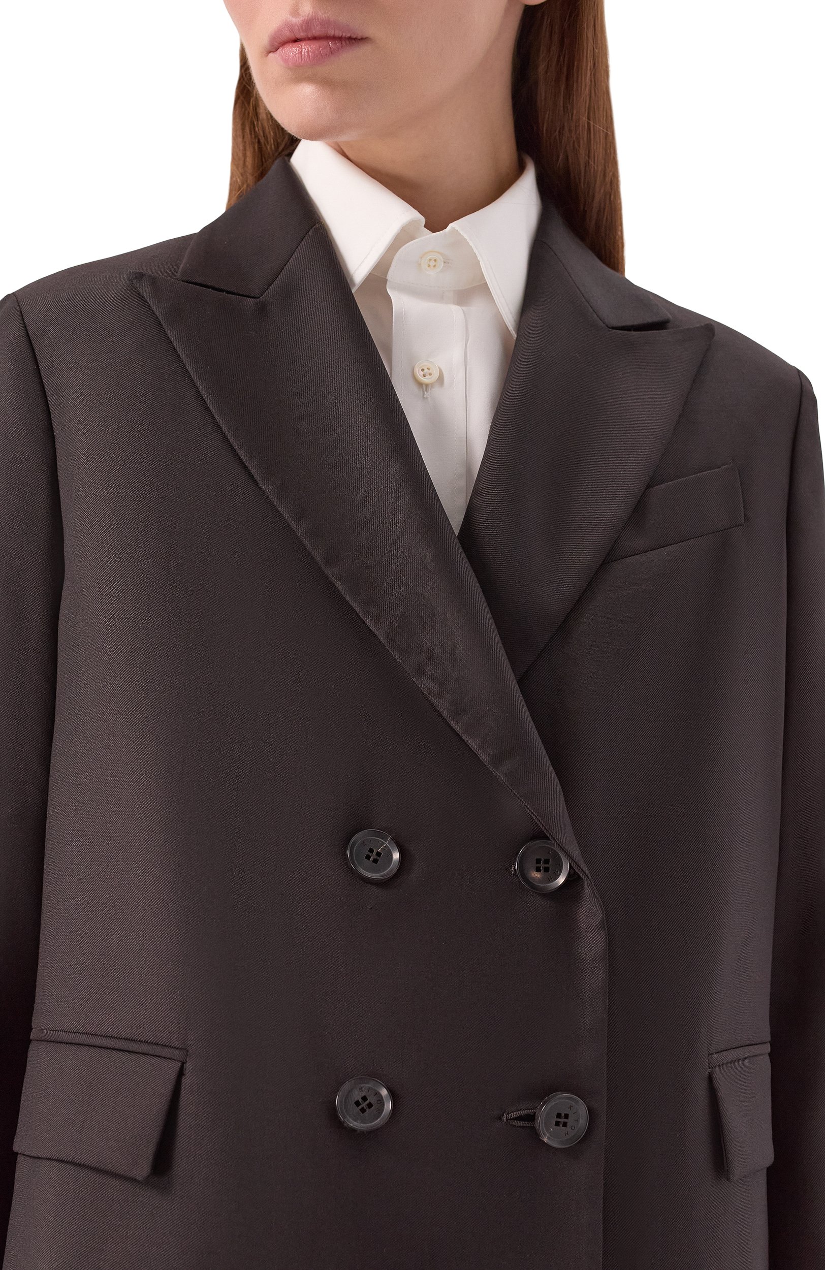 Шерстяной жакет KITON темно-коричневого цвета по цене 562500 руб., арт. D62514K0107I, фото 5 Шерстяной жакет KITON, арт. D62514K0107I, фото 5