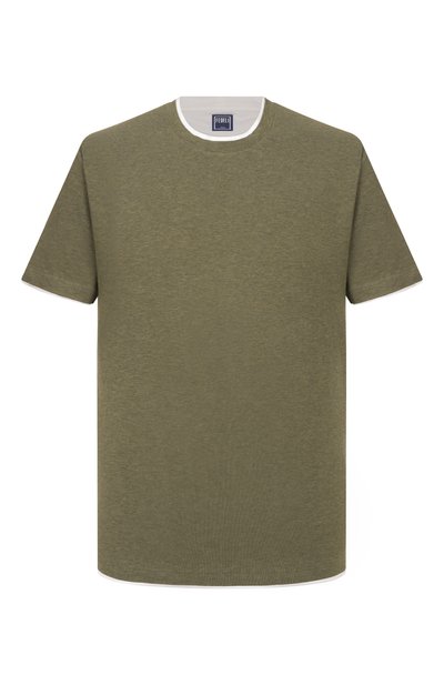 Мужская хлопковая футболка FEDELI, арт. TU000200/JERSEY MELANGE