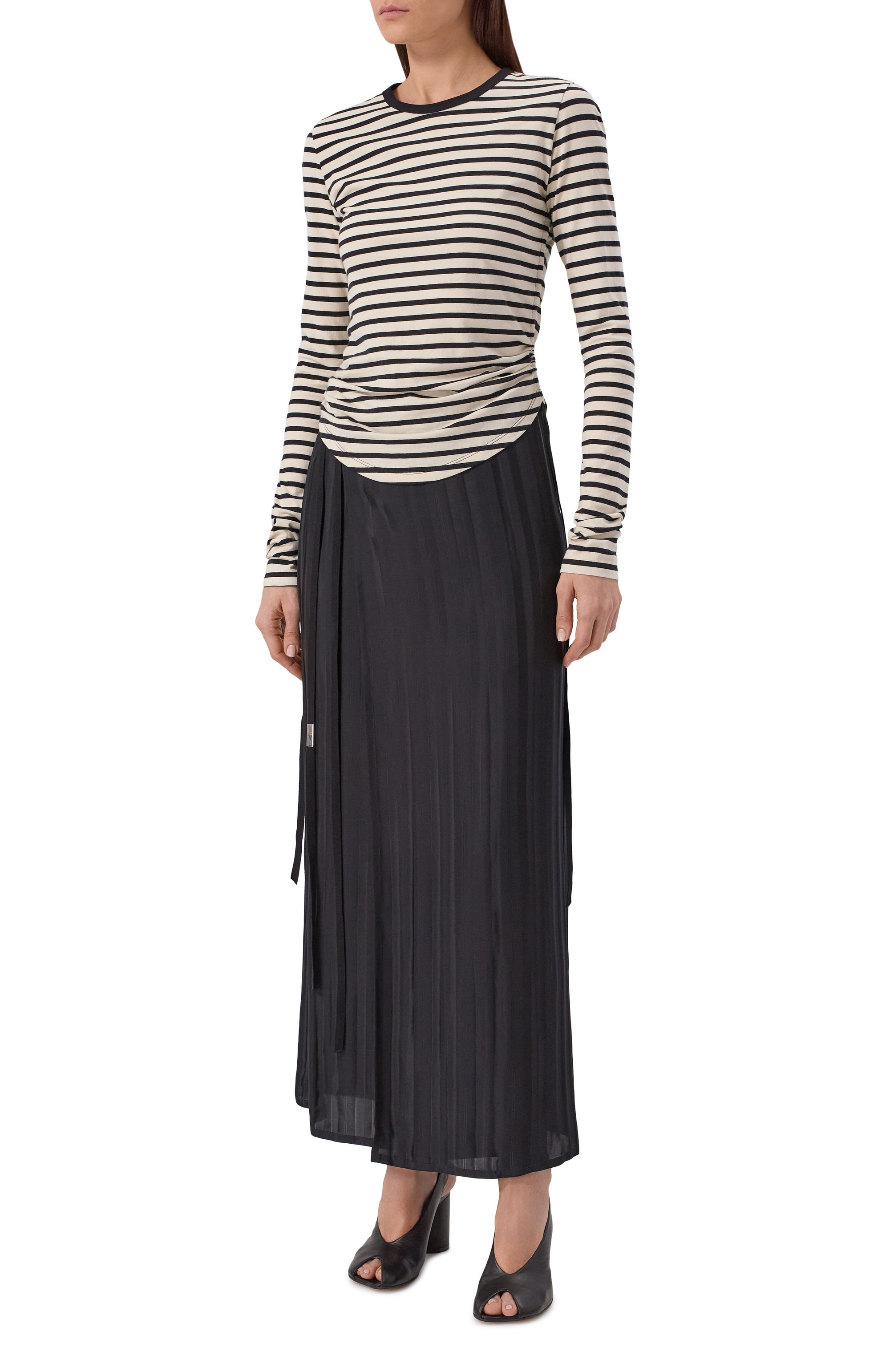 Хлопковый лонгслив ANN DEMEULEMEESTER, арт. B0012327/FA717, фото 3