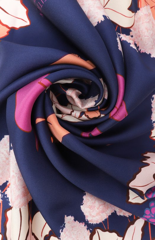 Шелковый платок Rue des Saules Petitjean Paris 7C27 Разноцветный  7C27 Фото 3