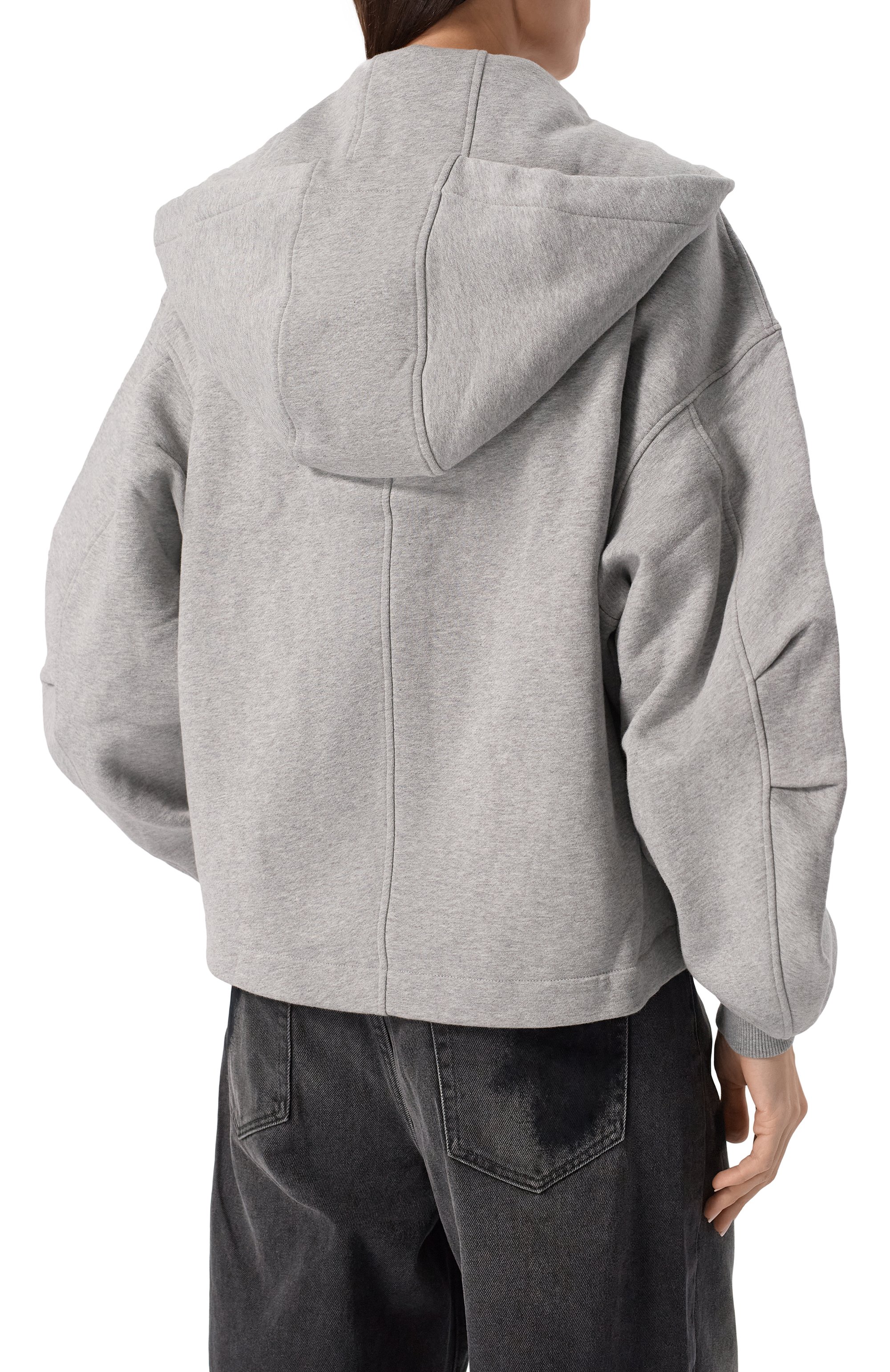 Хлопковая толстовка THE ATTICO, арт. 248WCF19/JF03, фото 4