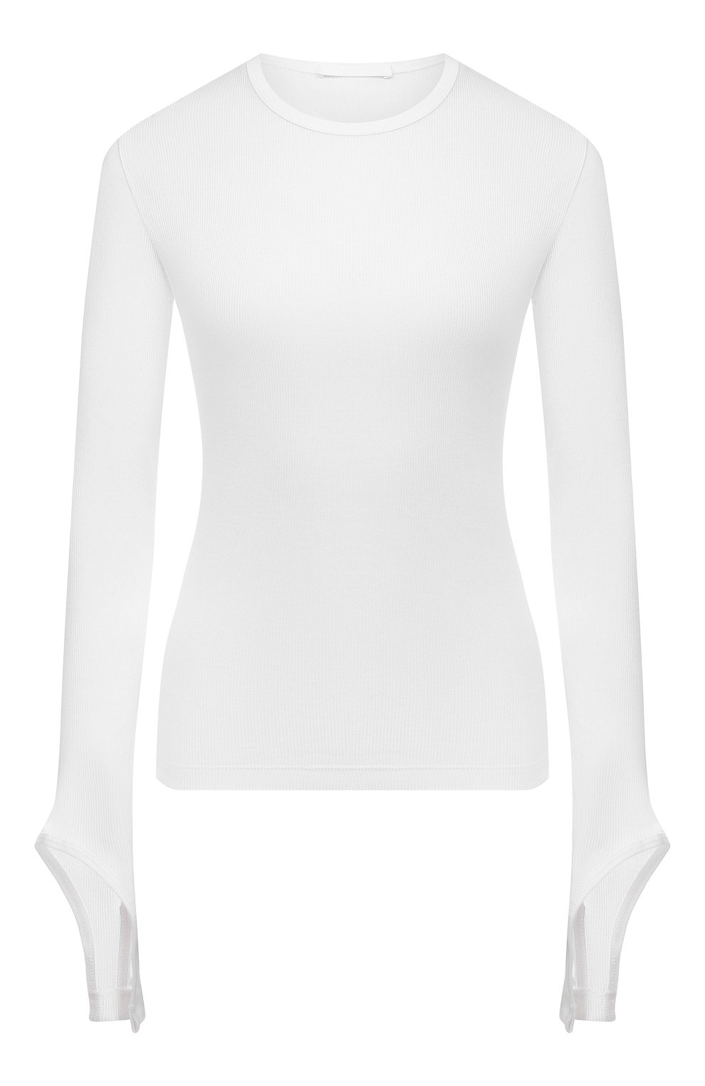 Хлопковый пуловер HELMUT LANG белого цвета по цене 24000 руб., арт. L02HW507, фото 1 Хлопковый пуловер HELMUT LANG, арт. L02HW507, фото 1