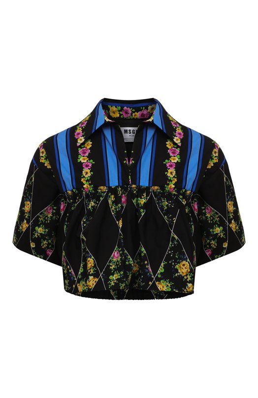 

Хлопковая рубашка MSGM, Синий