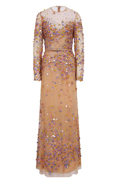Женское платье из шелка и вискозы ELIE SAAB, арт. D0821NP25/BE038
