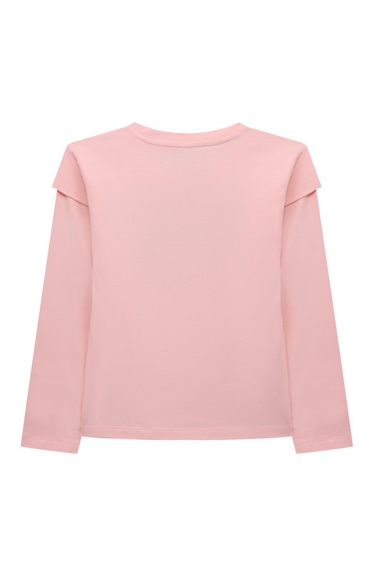 Хлопковый лонгслив Moschino Розовый, фото 2