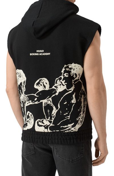 Хлопковое худи HUGO, арт. 50542433, фото 4