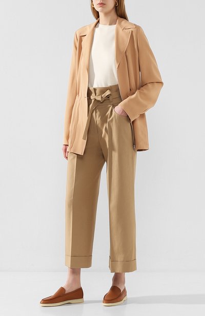 Кожаные лоферы summer walk LORO PIANA коричневого цвета по цене 54650 руб., арт. FAI0323, фото 2 Кожаные лоферы summer walk LORO PIANA, арт. FAI0323, фото 2