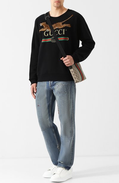 Хлопковый свитшот с принтом GUCCI, арт. 527743/X9X94, фото 2