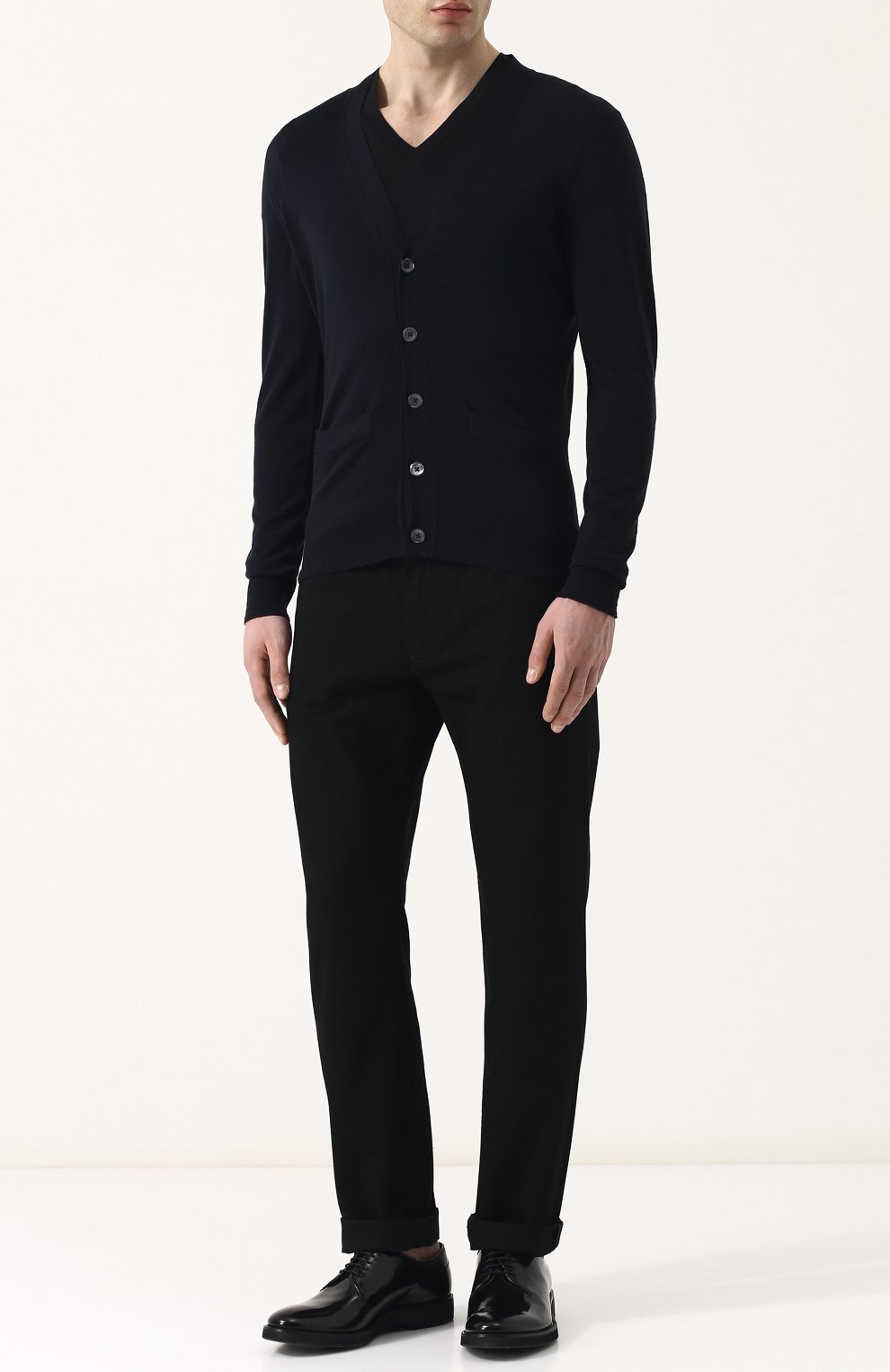 Шерстяной кардиган на пуговицах с v-образным вырезом TOM FORD, арт. BPM90/TFK155, фото 2