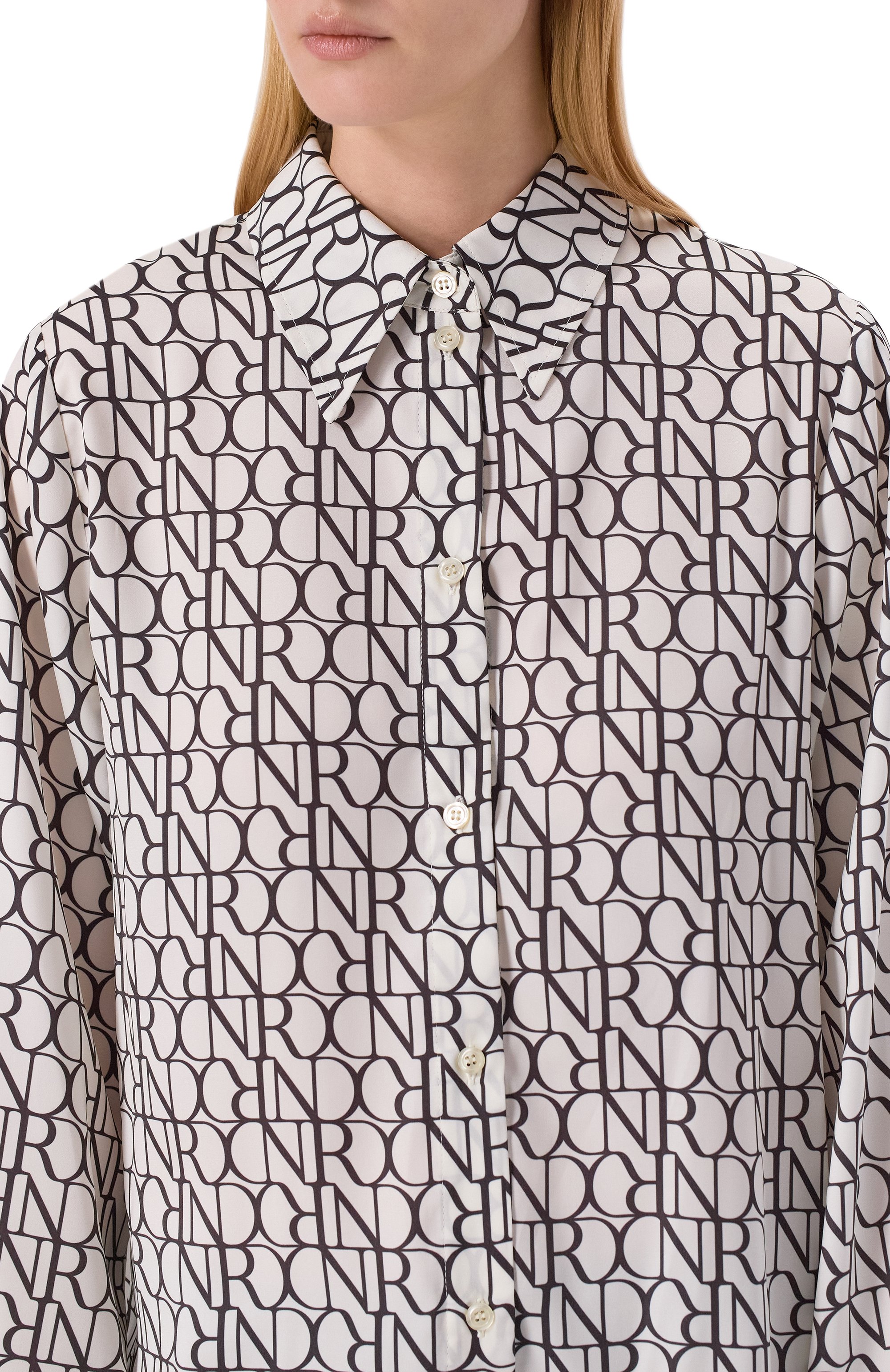 Атласная рубашка NINA RICCI, арт. 25ACT0007/PL0485, фото 5