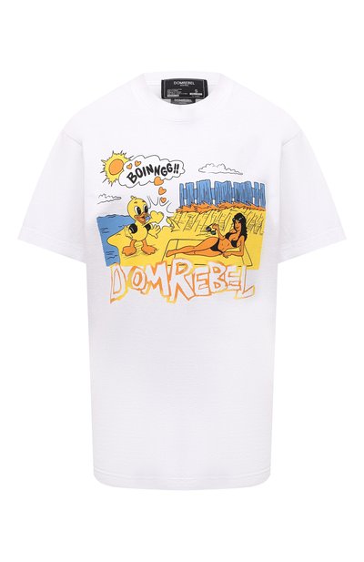 Женская хлопковая футболка DOMREBEL, арт. BEACH/B0X T/W