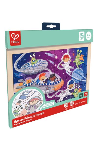 Пазл-раскраска космические друзья HAPE, арт. E1644_HP