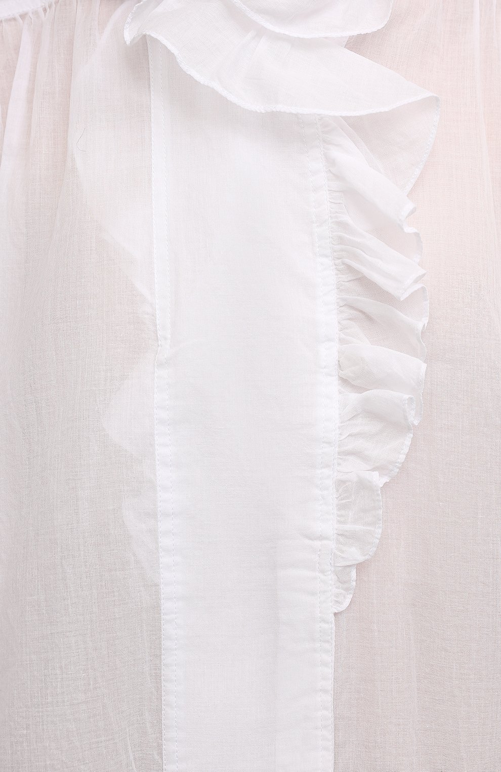 Хлопковая блузка ISABEL MARANT ETOILE белого цвета по цене 32950 руб., арт. HT1820-22P036E/PAMIAS, фото 5 Хлопковая блузка ISABEL MARANT ETOILE, арт. HT1820-22P036E/PAMIAS, фото 5