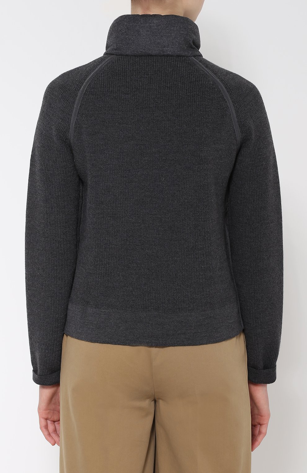 Пуховик прямого кроя с шерстяными рукавами MONCLER, арт. B2-093-94740-00-98142, фото 4