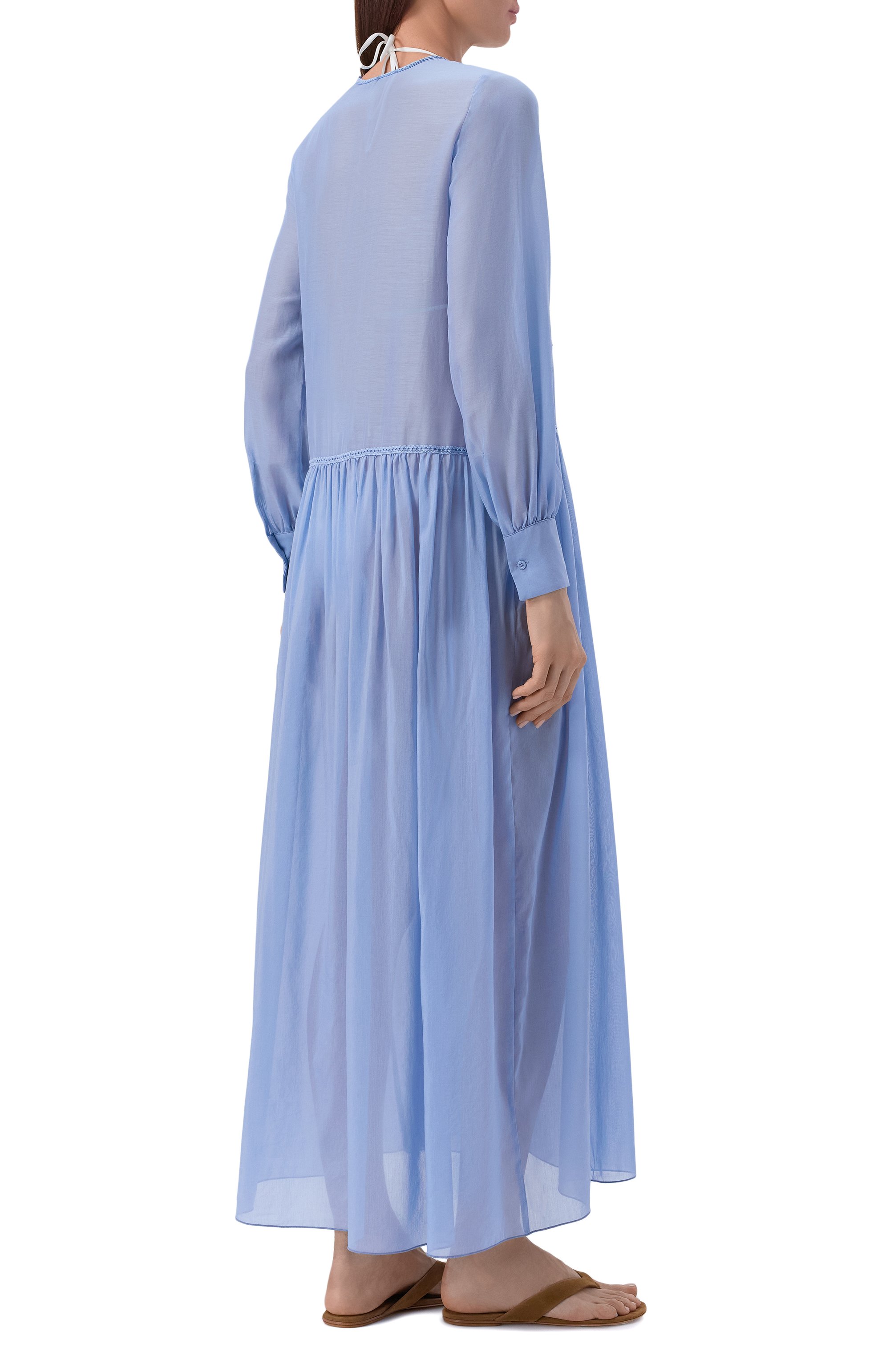 Платье из хлопка и шелка ERMANNO SCERVINO, арт. D484Q624XYR, фото 3