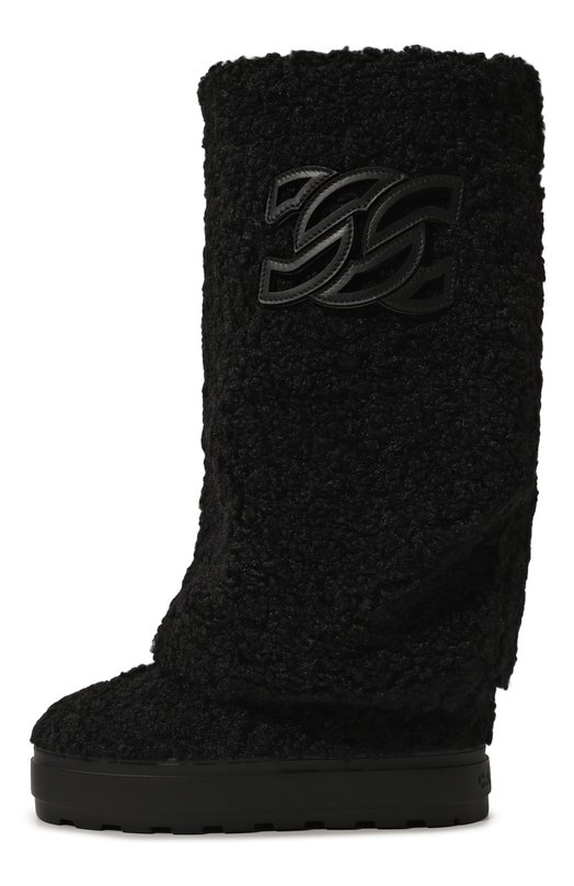 Текстильные сапоги New Double Face Casadei 2S360Y081NC25909000 Чёрный  2S360Y081NC25909000 Фото 4