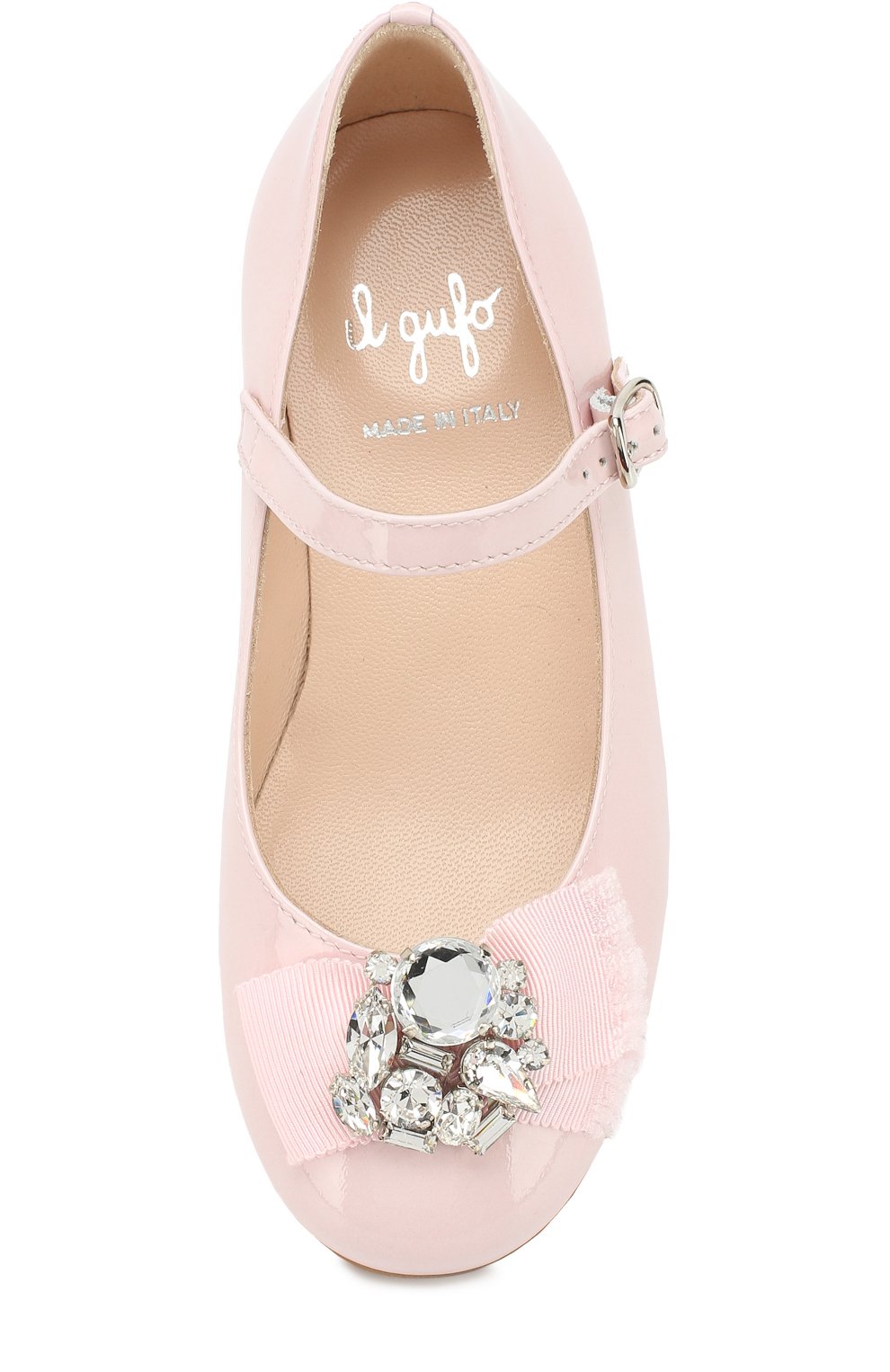 Лаковые туфли с бантом и кристаллами IL GUFO, арт. G362/VIT. VERNICE/27-30, фото 4