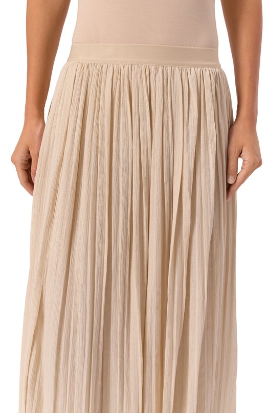 Плиссированная юбка Weekend Max Mara CRAL Бежевый  CRAL Фото 5