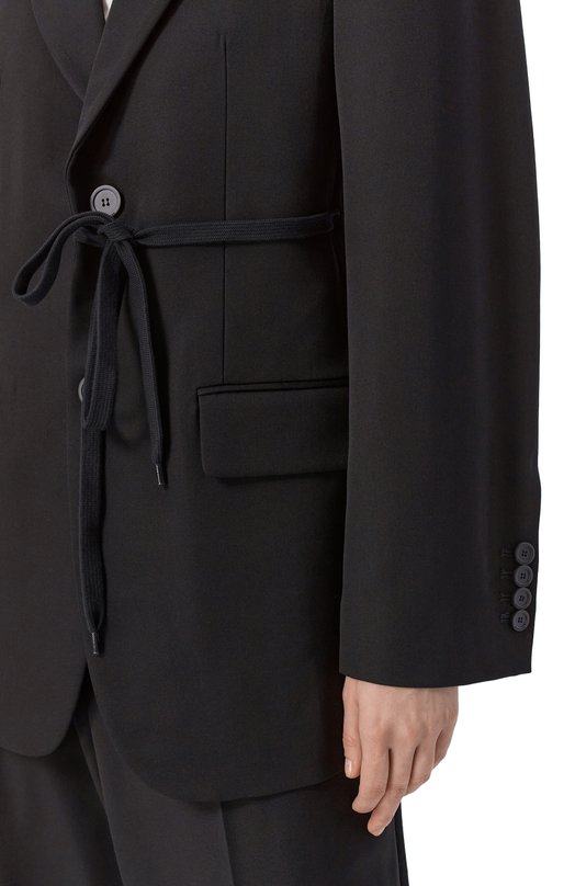 Шерстяной жакет Balenciaga 857365/TNT39 Чёрный  857365/TNT39 Фото 5