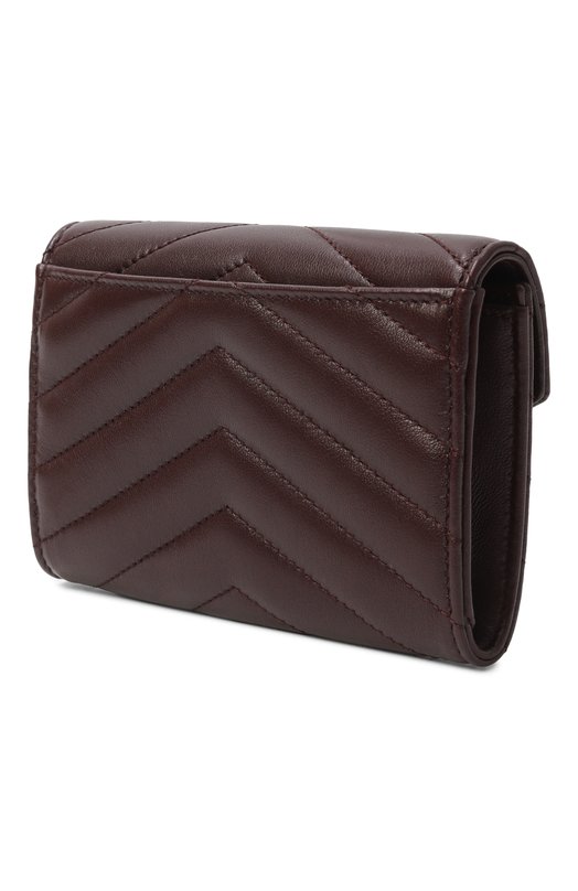Кожаный кошелек Cassandre Saint Laurent 414404/AAA44 Бордовый  414404/AAA44 Фото 2