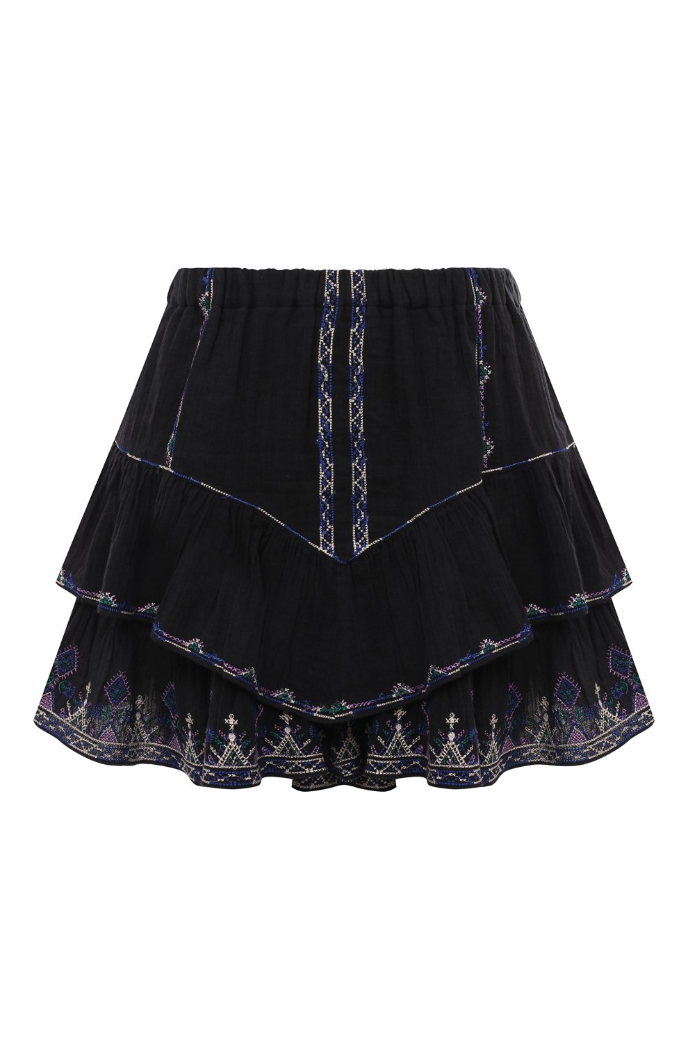 Хлопковая юбка-шорты ISABEL MARANT ETOILE черного цвета по цене 56050 руб., арт. 24PSH0021FB-B1J15E, фото 1 Хлопковая юбка-шорты ISABEL MARANT ETOILE, арт. 24PSH0021FB-B1J15E, фото 1