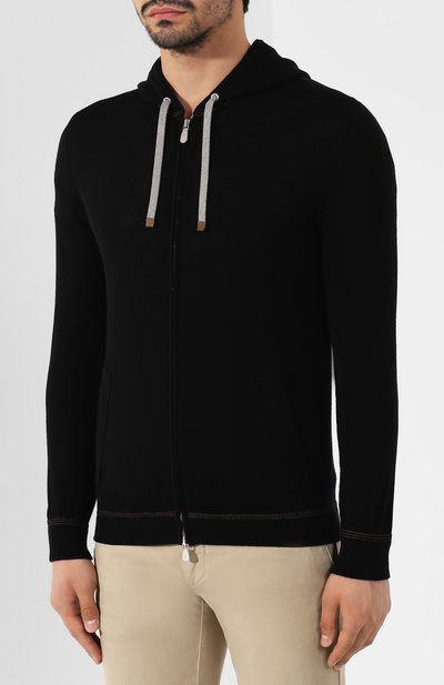 Шерстяной кардиган ELEVENTY UOMO черного цвета по цене 37300 руб., арт. 979MA0441 MAG24012, фото 3 Шерстяной кардиган ELEVENTY UOMO, арт. 979MA0441 MAG24012, фото 3