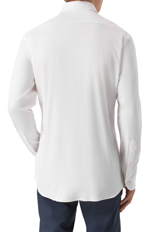 Хлопковая рубашка Van Laack VL-PER-L/180031 Белый  VL-PER-L/180031 Фото 4