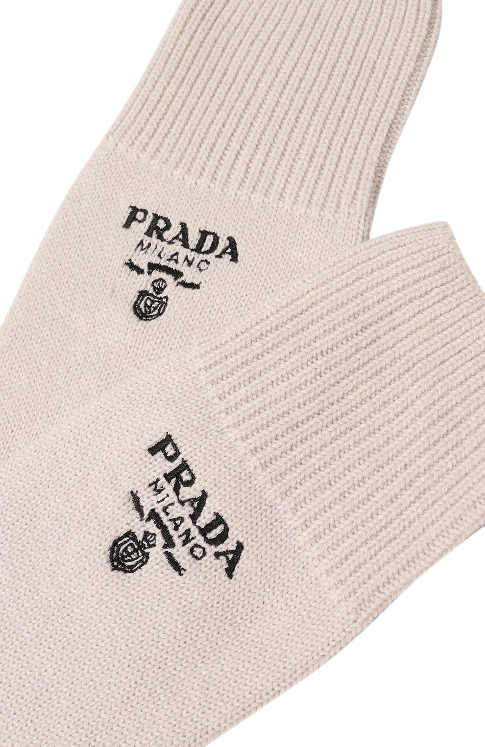 Носки из шерсти и кашемира PRADA, арт. UCL739-1YVZ-F0K74-202, фото 2