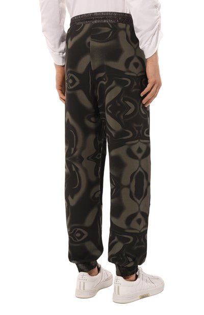 Хлопковые джоггеры EA7 хаки цвета по цене 13300 руб., арт. 6DPP55/PJ0GZ, фото 4 Хлопковые джоггеры EA7, арт. 6DPP55/PJ0GZ, фото 4