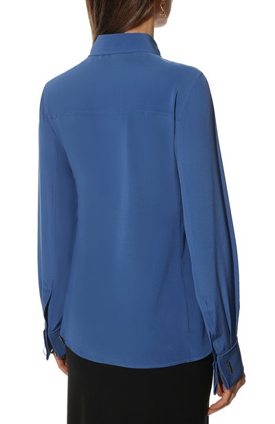 Шелковая рубашка SAINT LAURENT, арт. 690774/Y100W, фото 4