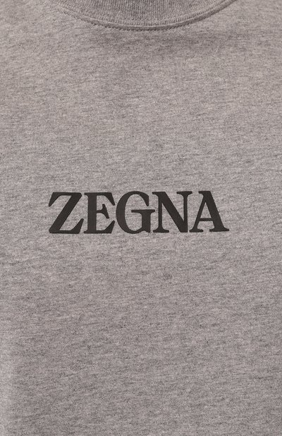 Хлопковая футболка ZEGNA, арт. UD364A7/D777, фото 5