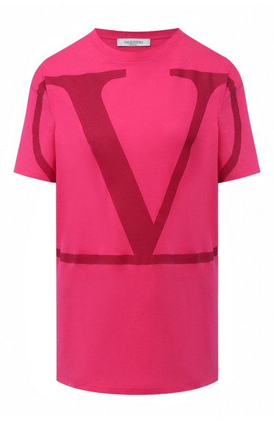 Женская хлопковая футболка VALENTINO, арт. UB3MG01Z4Q6