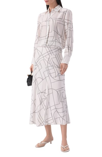 Шелковая юбка LORENA ANTONIAZZI, арт. E2649G011A/5300, фото 2