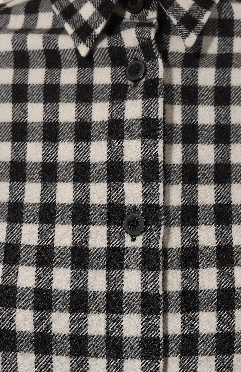 Рубашка из шерсти и кашемира DESTIN черно-белого цвета по цене 52750 руб., арт. DDW3EVABANDPEN, фото 5 Рубашка из шерсти и кашемира DESTIN, арт. DDW3EVABANDPEN, фото 5