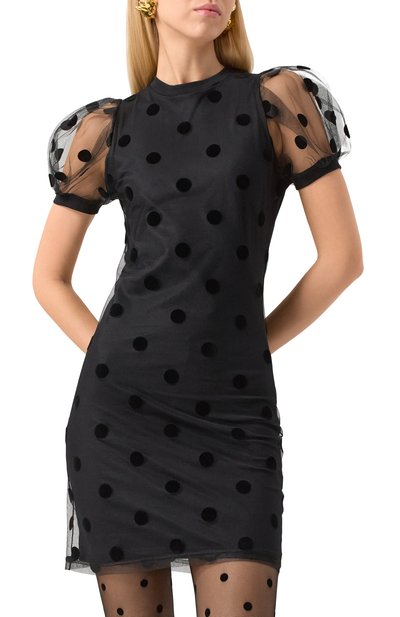 Хлопковое платье NINA RICCI черного цвета по цене 69200 руб., арт. 24AJR0011/C01074, фото 3 Хлопковое платье NINA RICCI, арт. 24AJR0011/C01074, фото 3