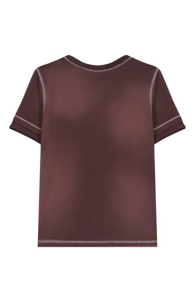 Хлопковая футболка DIESEL бордового цвета по цене 12100 руб., арт. J02381/0HMAG, фото 2 Хлопковая футболка DIESEL, арт. J02381/0HMAG, фото 2