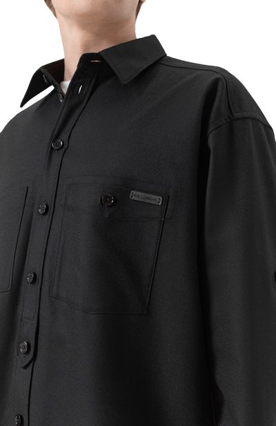 Рубашка из шерсти и хлопка DOLCE & GABBANA, арт. G5NI3T/FU21Q, фото 5