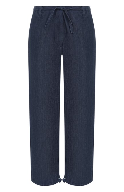 Женские джинсы DRIES VAN NOTEN темно-синего цвета, арт. 251-010934-1553 | Фото 1 (Автоматизация состава: Проставлено; Автоматизация ТО: Проставлено; Материал внешний: Хлопок; Длина (брюки, джинсы): Стандартные)