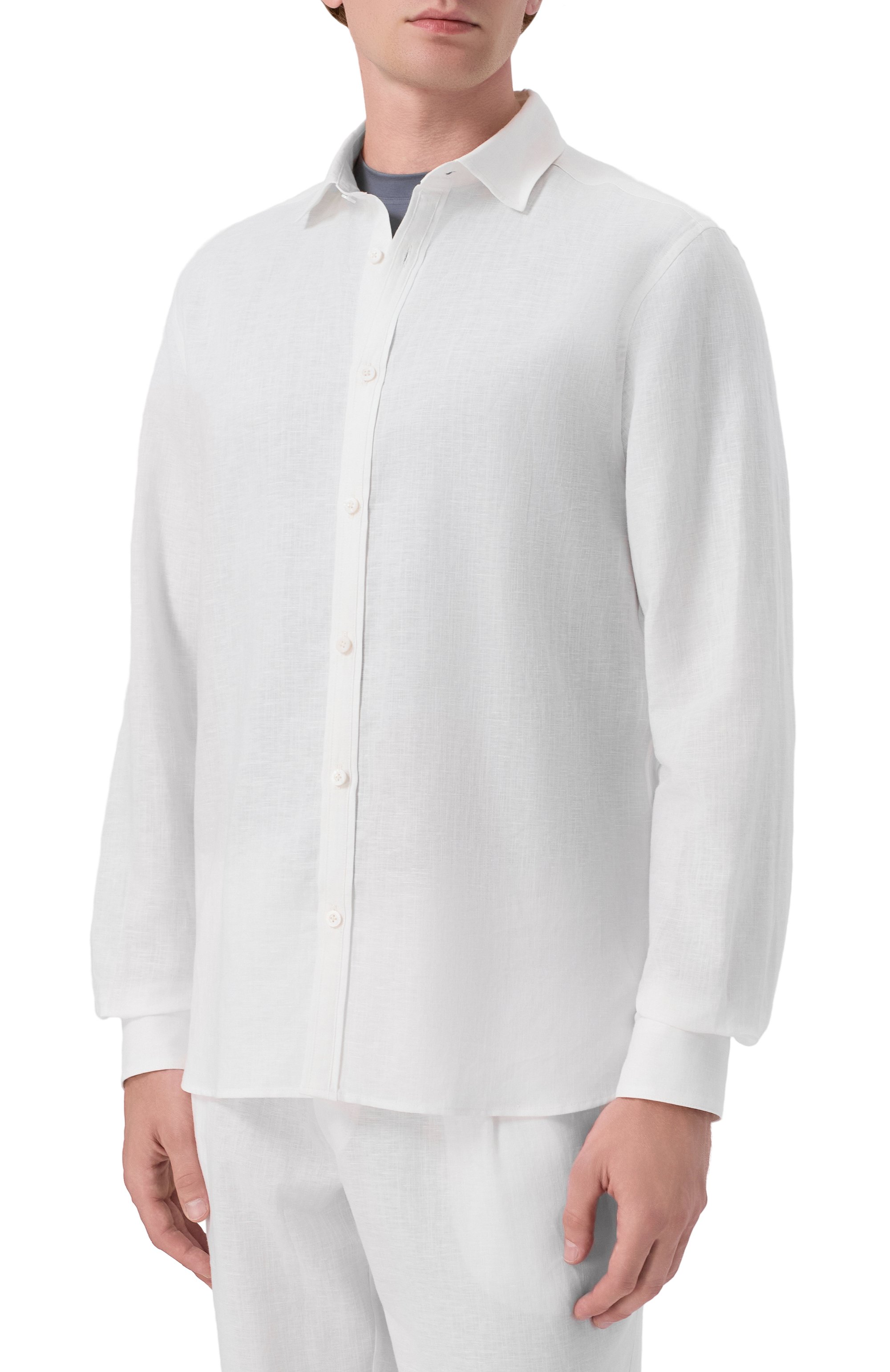 Рубашка из льна и хлопка ZIMMERLI, арт. 4697-23202, фото 3