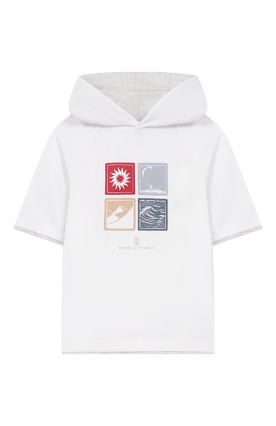 Хлопковое худи BRUNELLO CUCINELLI, арт. BE854E508A
