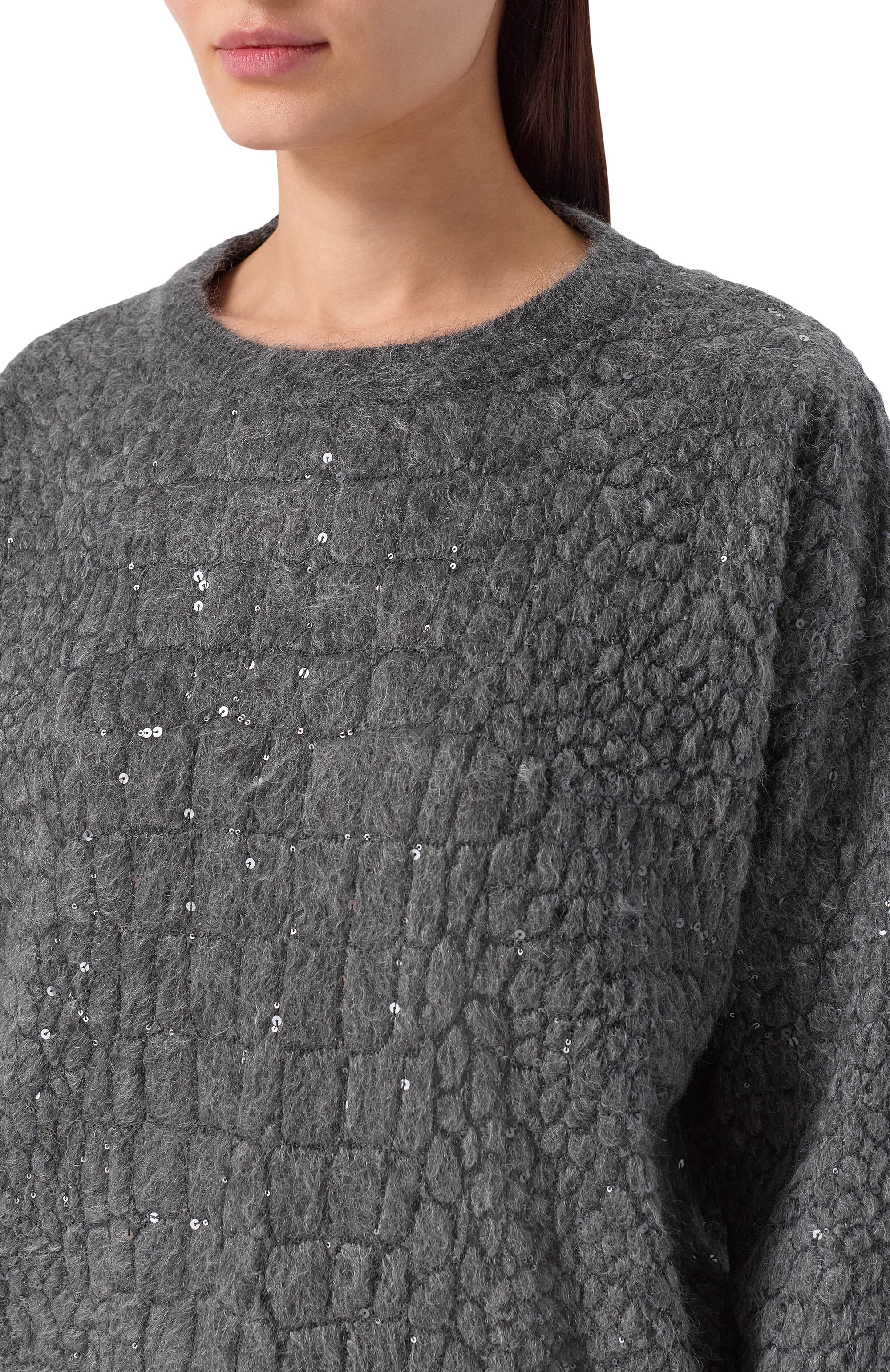 Свитер из шерсти и кашемира BRUNELLO CUCINELLI, арт. MBP240400P, фото 5