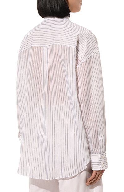 Рубашка из хлопка и шелка BRUNELLO CUCINELLI, арт. MP781MI216, фото 4