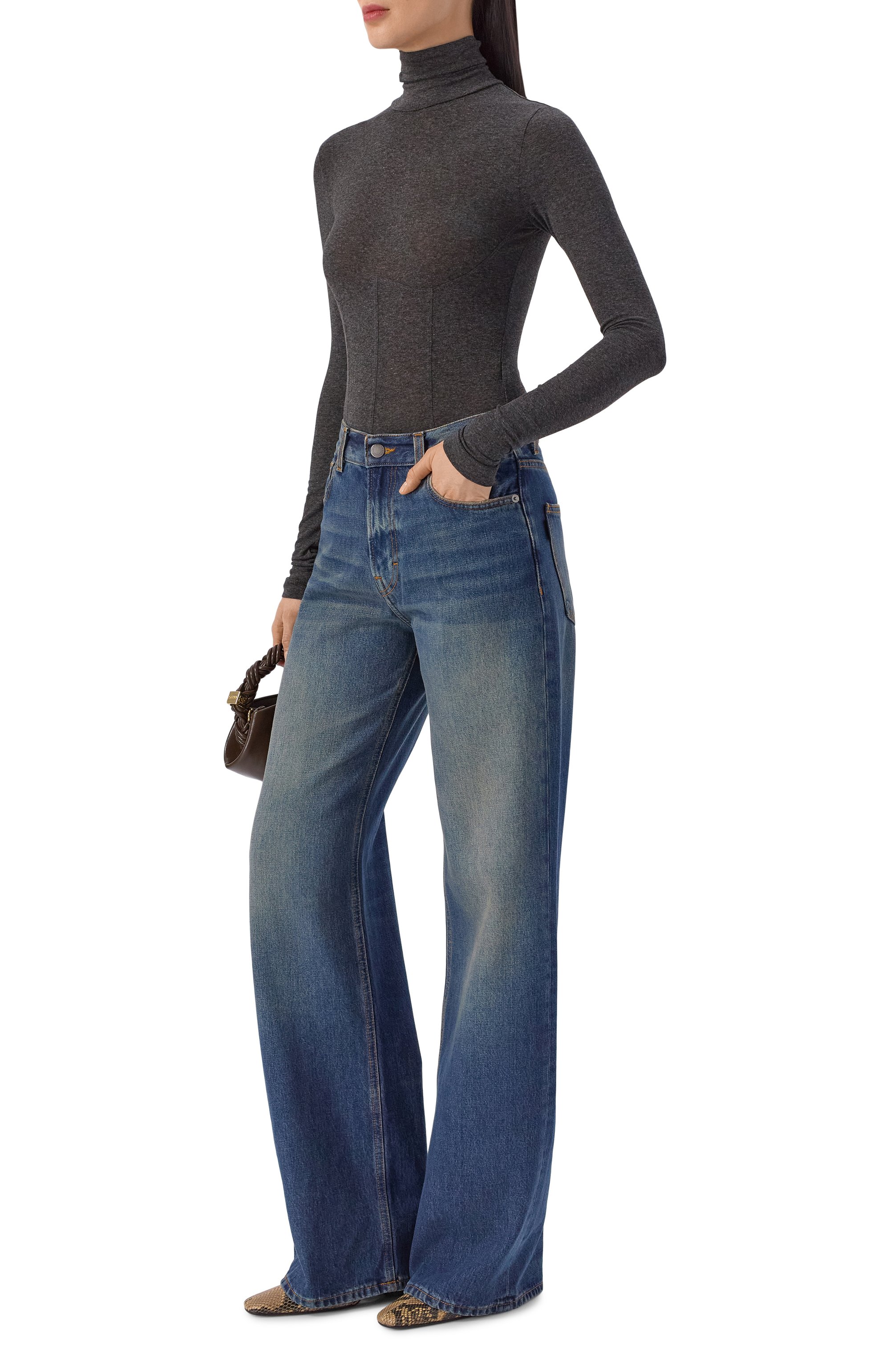 Боди из вискозы AGOLDE, арт. A74081902, фото 2