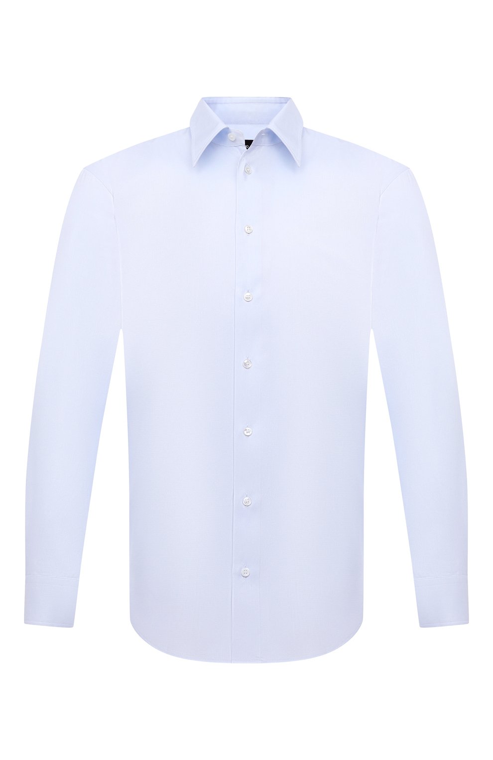 Хлопковая сорочка GIORGIO ARMANI светло-голубого цвета по цене 59500 руб., арт. 1WGCCZ70/TZ992, фото 1 Хлопковая сорочка GIORGIO ARMANI, арт. 1WGCCZ70/TZ992, фото 1