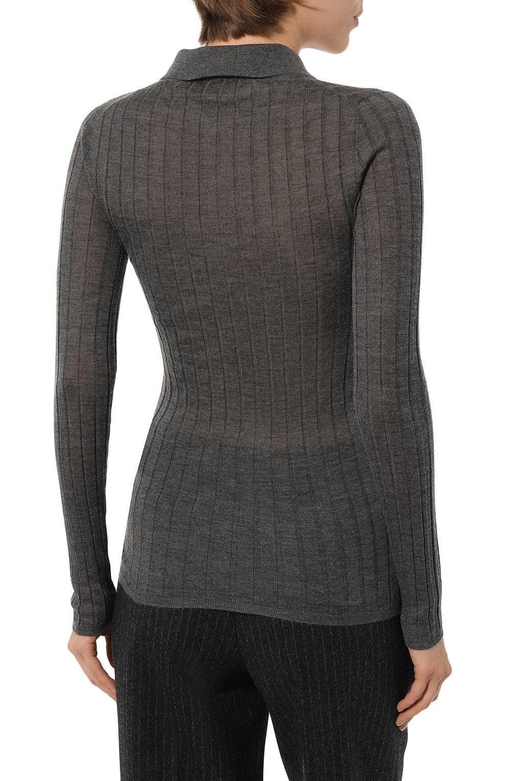 Поло из кашемира и шелка PRADA, арт. P24A1O-5U4-F0480-201, фото 4